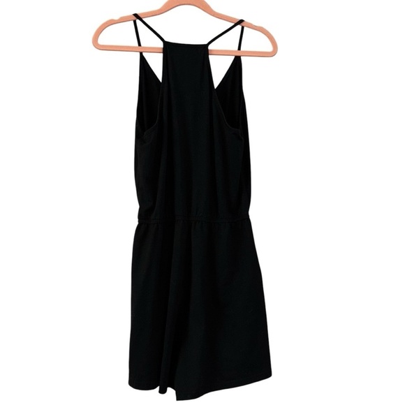 Black Button Romper Cozy Soft Comfortable Onsie Women’s S Casual Spring Travel - Picture 3 of 10